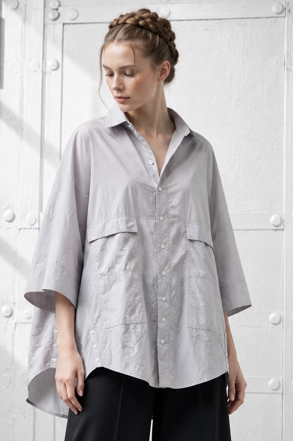 ELLi Bluse / Mikrofaser-Taft