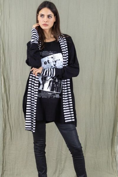 ELLi Oversize-Shirt / Baumwolle Druck