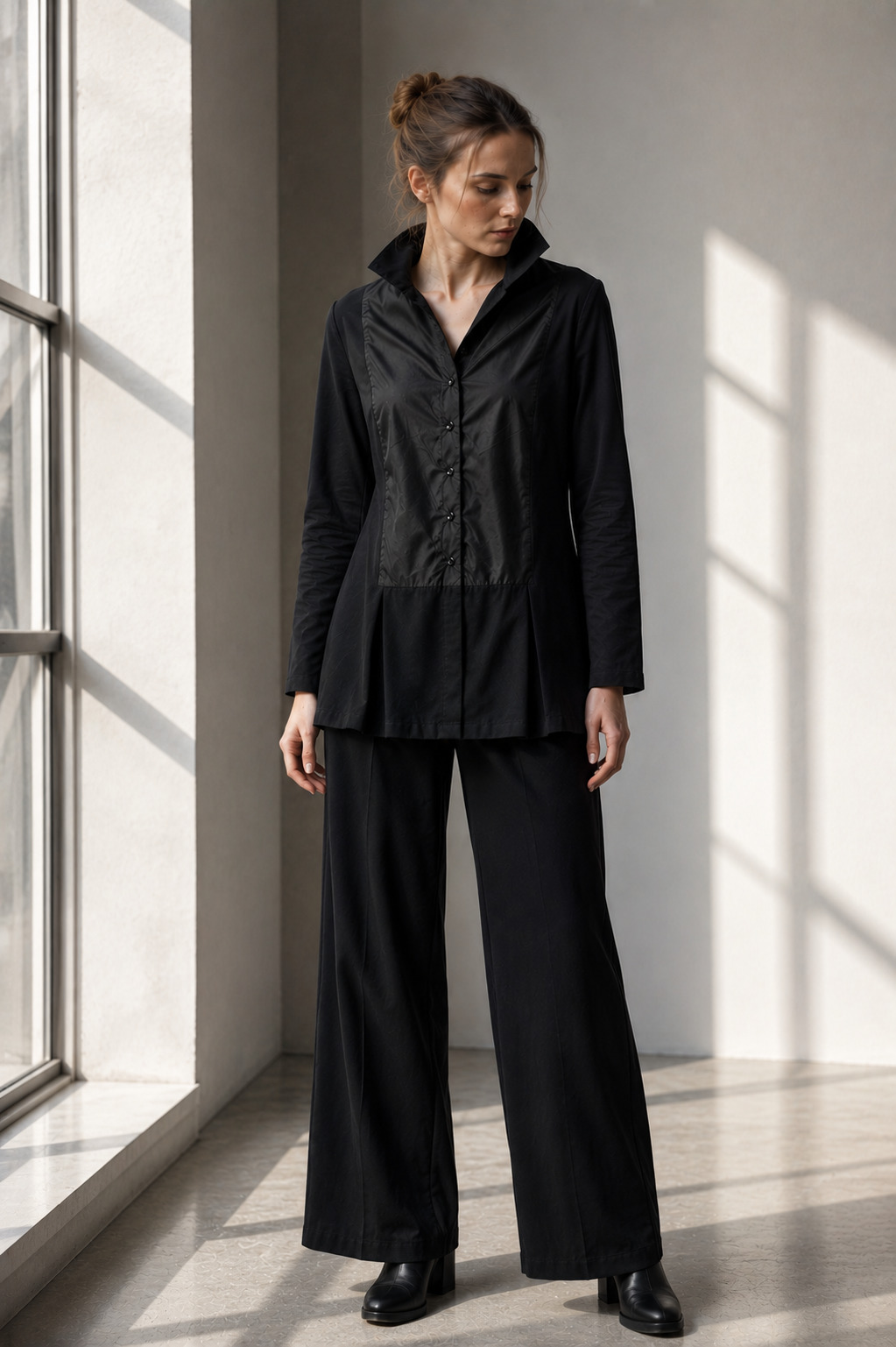 ELLi Blusen-Jacke / Technostretch mit Tafteinsatz