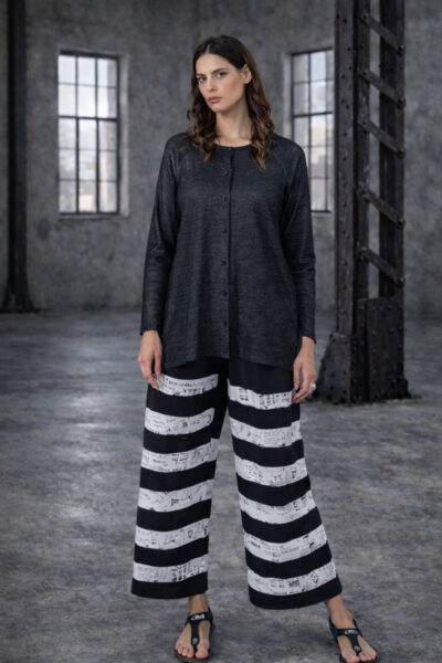 ELLi Hose / Viskose-Jersey / Streifen-Design