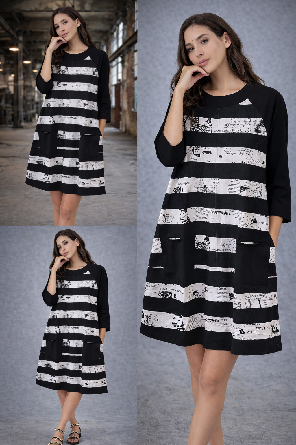 ELLi Kleid / Streifen / Viskose / 5008-15-261 – Bild 7