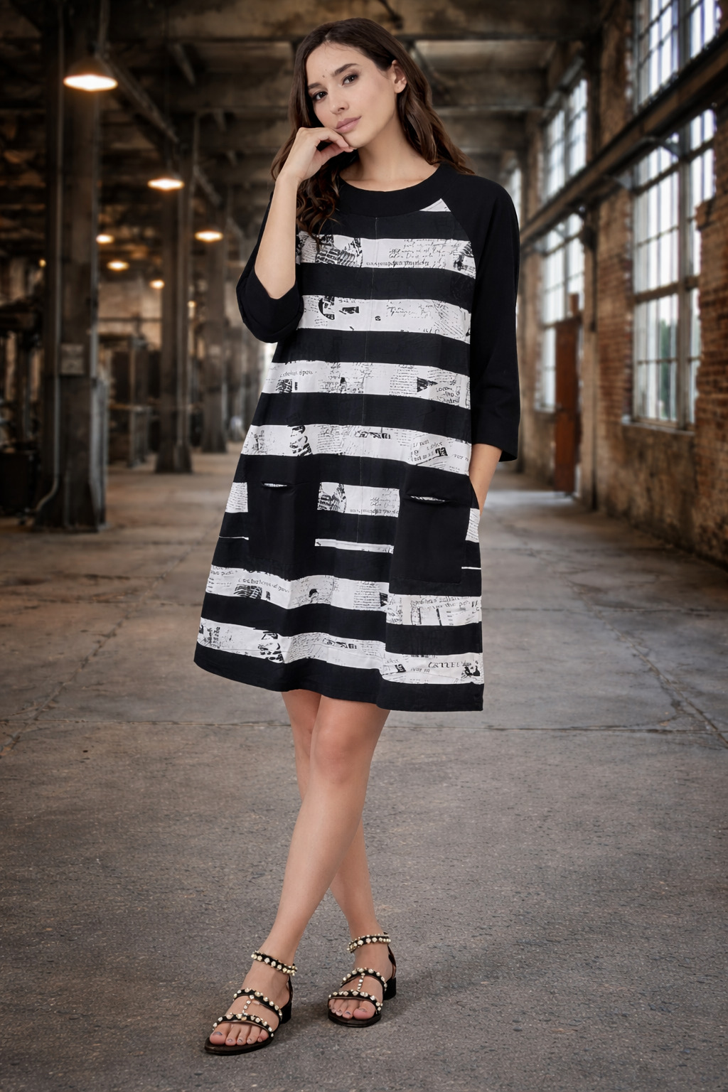 ELLi Kleid / Streifen / Viskose / 5008-15-261 – Bild 5