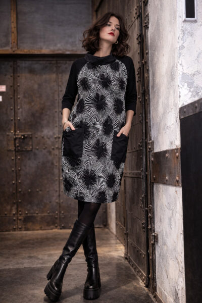 ELLi Kleid / schwarz-weiss / 5008-54-261