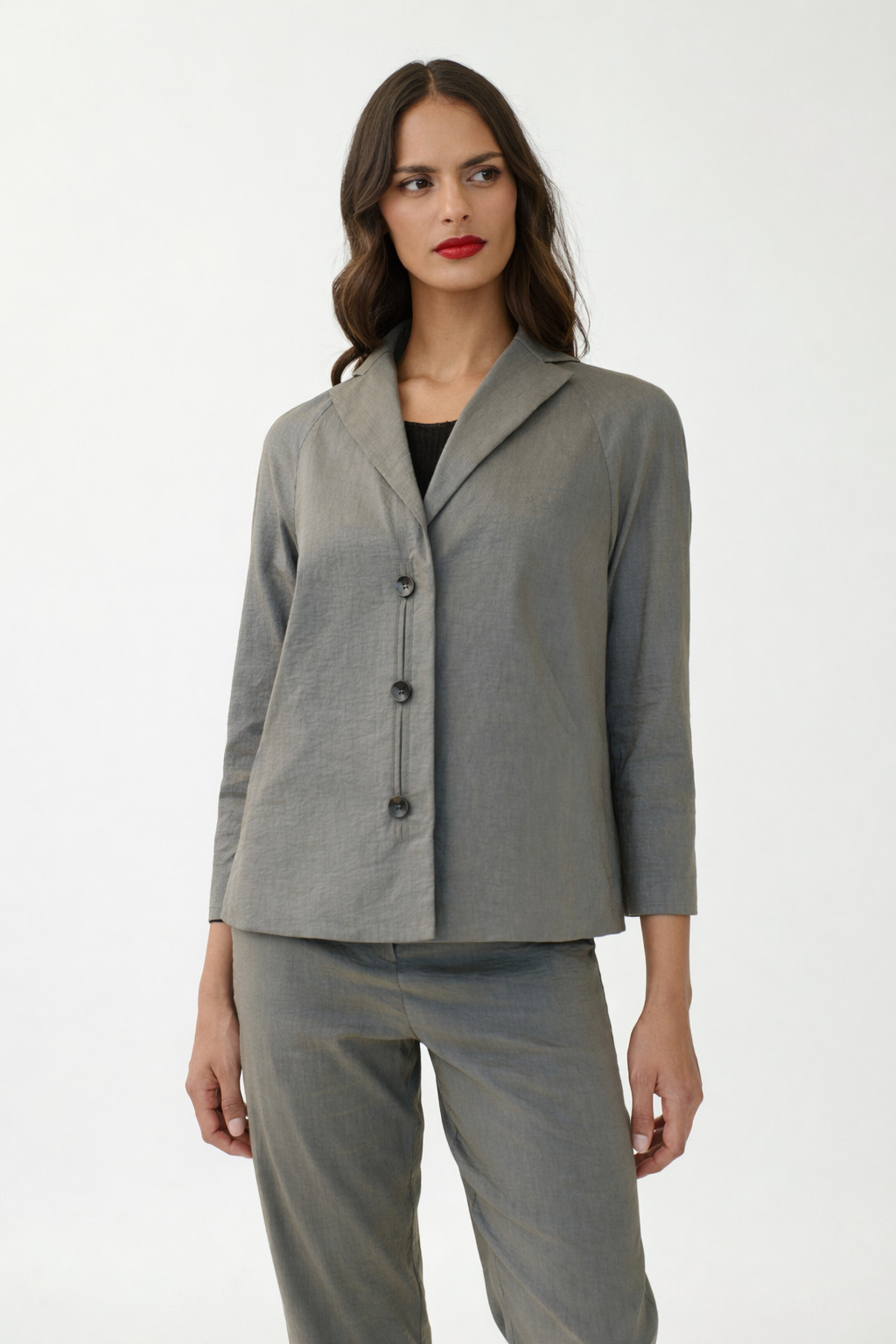 Annette Görtz Jacke Bird / Leinen-Baumwoll-Mischung / 42100