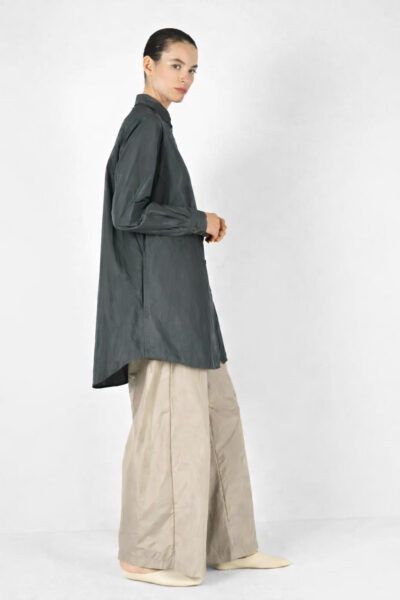 KATHARINA HOVMAN Oversize-Bluse / Taffetas