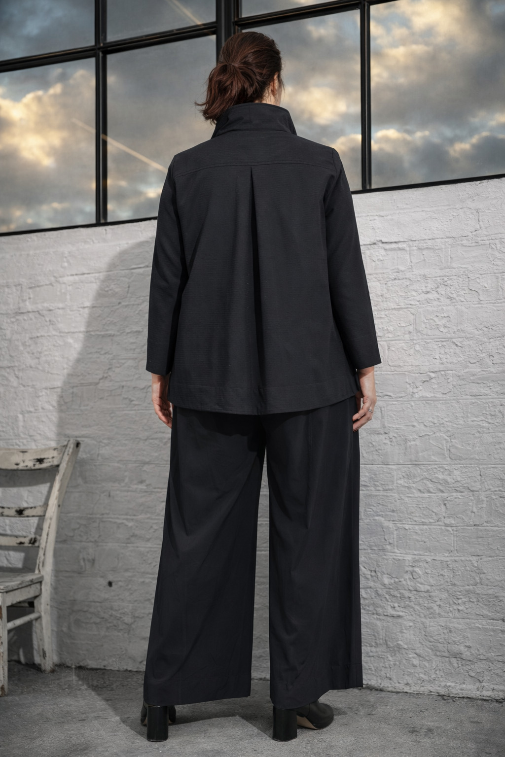 LAGOM Bluse / Baumwoll-Mischung / Streifenstruktur – Bild 4