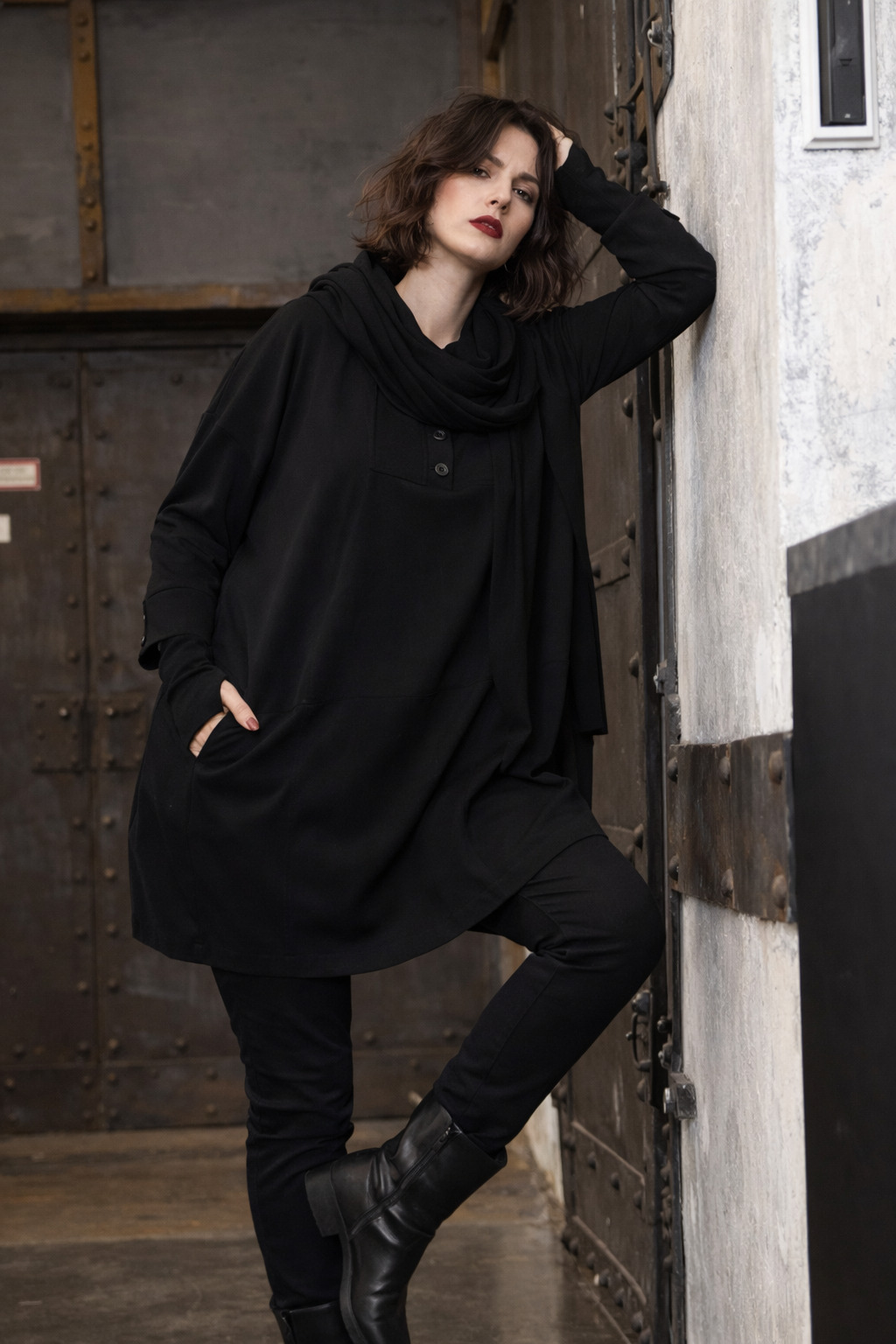 LAGOM Tunika/Bluse mit Knöpfen / Technostretch – Bild 2