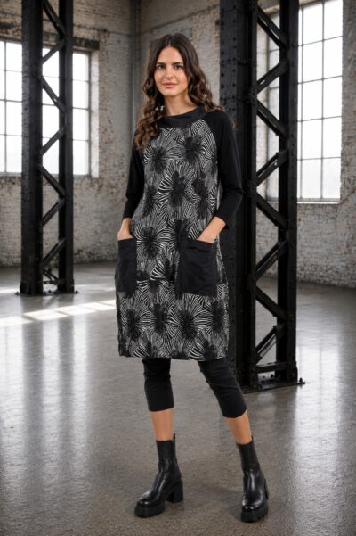 ELLi Kleid / schwarz-weiss / 5008-54-261