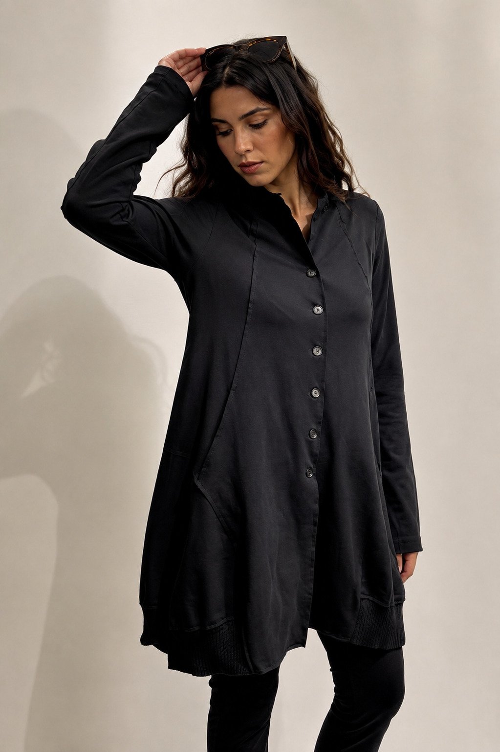 ELLi Longjacke / Baumwoll-Sweat-Material / Fliesfutter 7014-30-262 – Bild 2