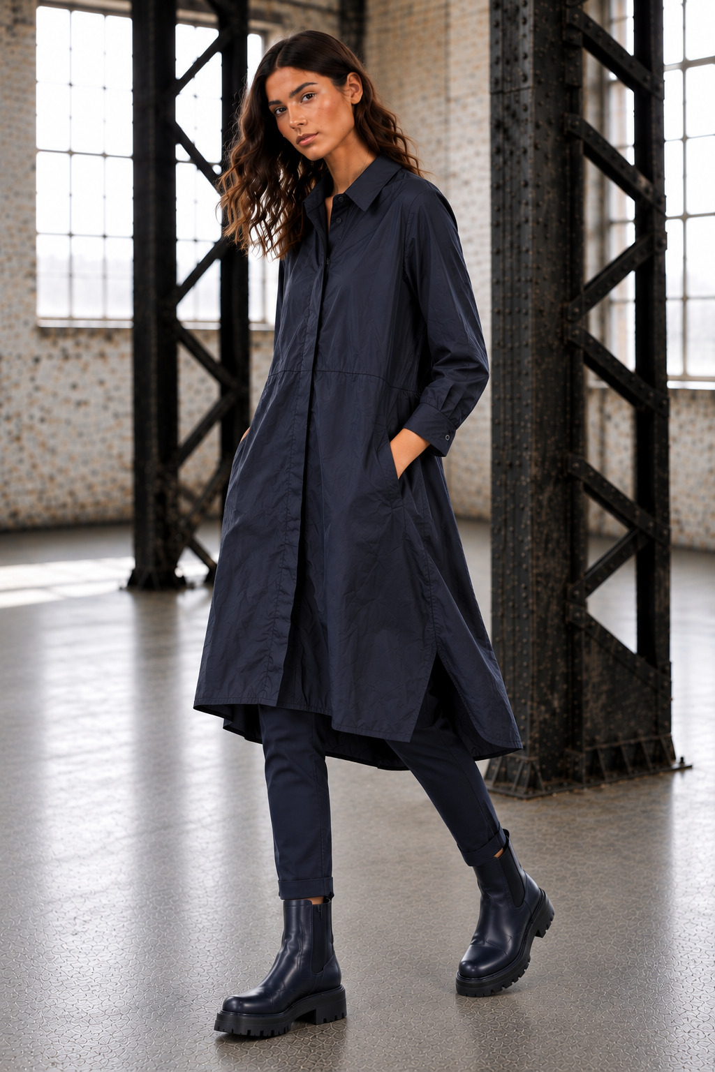 Elli Longbluse/Kleid / Mikrofasertaft / 207.12.262 – Bild 2