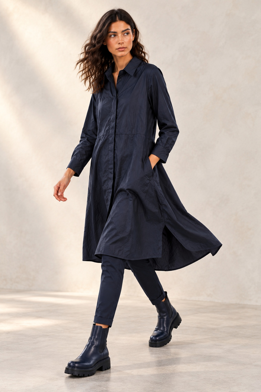 Elli Longbluse/Kleid / Mikrofasertaft / 207.12.262 – Bild 4