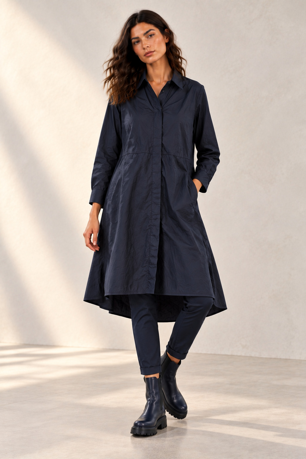 Elli Longbluse/Kleid / Mikrofasertaft / 207.12.262 – Bild 6