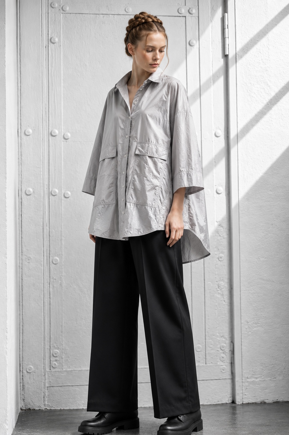 ELLi Bluse / Mikrofaser-Taft – Bild 2