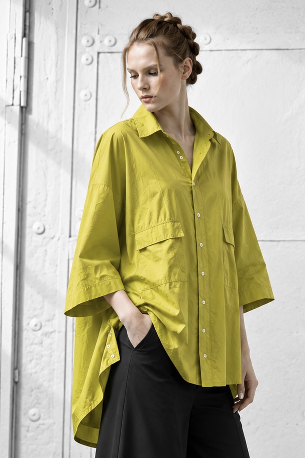 ELLi Bluse / Mikrofaser-Taft